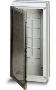Фото ABB 12796 Europa Бокс настенный серый 275х570х140мм, прозр.дверь IP65