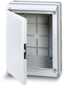Фото ABB 12774 Europa Бокс промышленный навесной серый 275х370х140 с серой дв. IP65