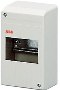 Фото ABB 12424 Luca Бокс настенный 4М без двери серый