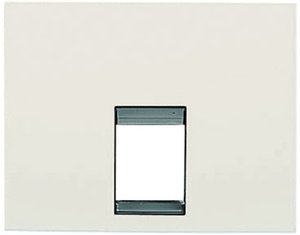 Фото ABB Olas 8417.1 BL Накладка телефонной/компьютерной розетки (RJ11/RJ45, белый)