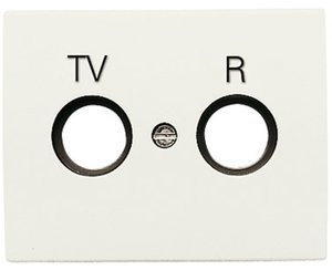 Фото ABB Olas 8450 BL Накладка телевизионной розетки (TV/Radio, белый)