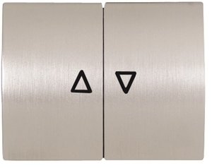 Фото ABB Olas 8444 AL Клавиша двойная жалюзийная (стальной)
