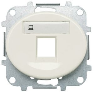 Фото ABB Tacto 5518.1 BL Накладка для суппорта (RJ11/RJ45, белый)