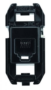 Фото ABB Niessen 2CLA201720A1001 Разъем розетки телефонной (RJ12, 6 контактов, механизм, с/у)