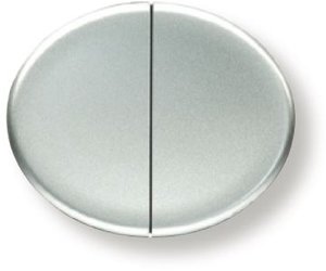 Фото ABB Tacto 5511 PL Клавиша двойная (серебро)
