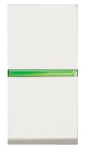 Фото ABB Zenit 2CLA210450N1101 Кнопка с Н.О. контактом 1 модуль (16 А, подсветка, под рамку, скрытая установка, альпийский белый)