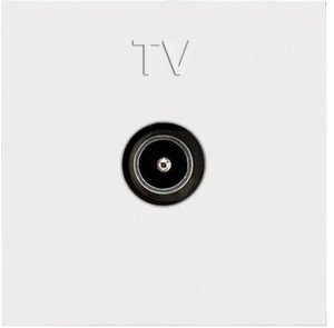 Фото ABB Zenit 2CLA225070N1101 Розетка телевизионная (TV, под рамку, скрытая установка, белый)