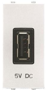 Фото ABB Zenit 2CLA218500N1101 Зарядное устройство (USB, 1 модуль, под рамку, скрытая установка, белый)