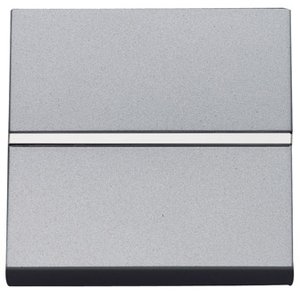 Фото ABB Zenit 2CLA220470N1301 Кнопка с Н.О. контактом 2 модуля (16 А, с возм. подсветки, под рамку, скрытая установка, серебристый)