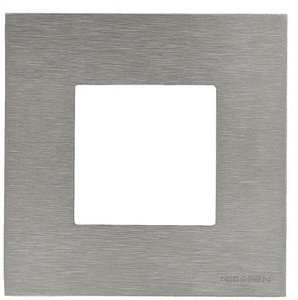 Фото ABB Zenit 2CLA227100N4001 Рамка 1-постовая (2 модуля, сталь)