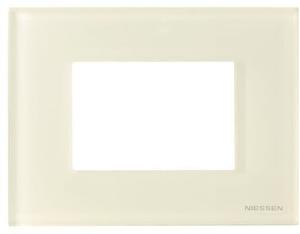 Фото ABB Zenit 2CLA247300N3001 Рамка 1.5 поста итальянский стандарт (3 модуля, стекло белое)