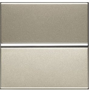 Фото ABB Zenit 2CLA220470N1901 Кнопка с Н.О. контактом 2 модуля (16 А, с возм. подсветки, под рамку, скрытая установка, шампань)