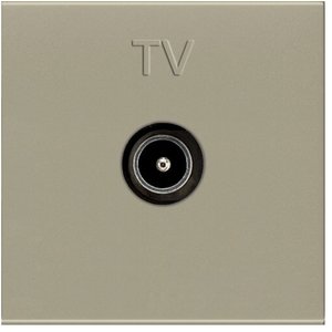Фото ABB Zenit 2CLA225070N1901 Розетка телевизионная (TV, под рамку, скрытая установка, шампань)
