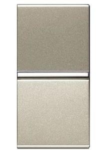 Фото ABB Zenit 2CLA210470N1901 Кнопка с Н.О. контактом 1 модуль (16 А, с возм. подсветки, под рамку, скрытая установка, шампань)