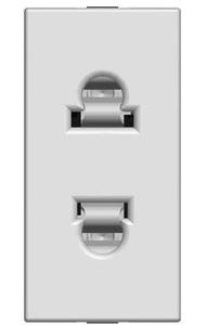Фото ABB Zenit 2CLA213500N1901 Розетка (16 А, под рамку, с/у, без з/к, шампань)