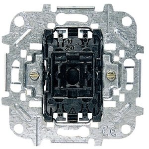 Фото ABB Niessen 8101 Выключатель одноклавишный (10 А, с возм. подсветки, механизм, с/у)