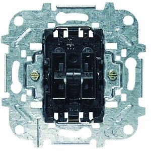 Фото ABB Niessen 8111 Выключатель двухклавишный (10 А, механизм, с/у)