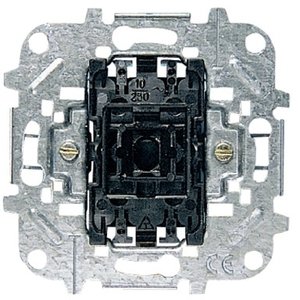 Фото ABB Niessen 8102 Переключатель одноклавишный (10 А, с возм. подсветки, механизм, с/у)