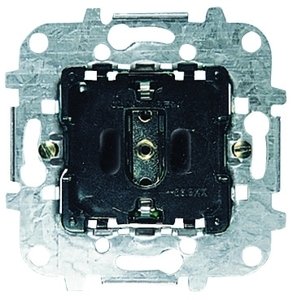 Фото ABB Niessen 2CLA818860A1001 Розетка SCHUKO с заземлением (16 А, безвинт. клеммы, механизм, с/у, шторки)