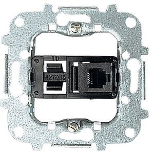 Фото ABB Tacto, Olas 2CLA811710A1001 Розетка компьютерная (RJ11, RJ45, механизм, с/у)