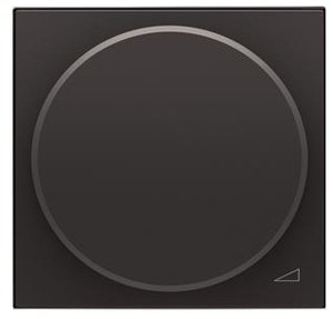 Фото ABB Zenit 2CLA226030N1801 Светорегулятор поворотный (250 Вт, подсветка, под рамку, скрытая установка, 2 модуля, антрацит)