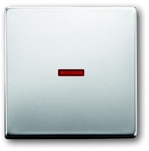 Фото ABB Pure steel 2CKA001751A2957 Клавиша одиночная (линза, сталь)