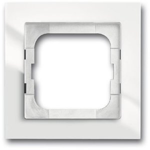 Фото ABB Busch-axcent 2CKA001753A4121 Рамка 1-постовая (заподлицо, белая)