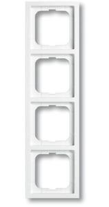 Фото ABB Future Linear 2CKA001754A4176 Рамка 4-постовая (скругленные углы, белая)