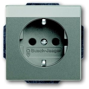 Фото ABB Solo 2011-0-3876 Розетка (16 А, под рамку, с/у, з/к, серый)
