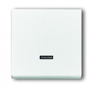 Фото ABB Basic55 2CKA006599A2997 Накладка светорегулятора нажимного (подсветка, альпийский белый)
