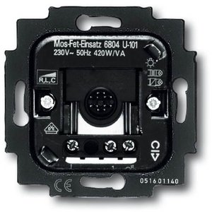 Фото ABB Busch-Jaeger 2CKA006800A2219 Датчик движения с полевым МОП-транзистором (420 Вт, механизм, с/у)