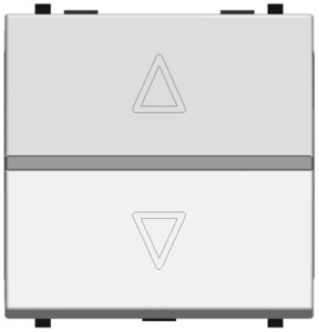 Фото ABB Zenit 2CLA226120N1101 Выключатель жалюзийный (16А, без фиксации, под рамку, с/у, белый)