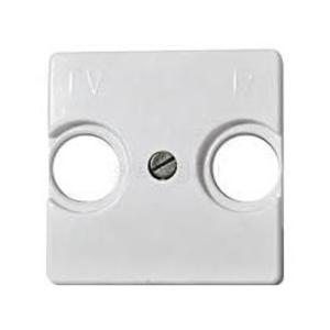 Фото ABB Stylo 2250.8 BA Накладка телевизионной розетки (Radio/TV, белый)