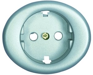 Фото ABB Tacto 5588 PL Накладка розетки (серебро)