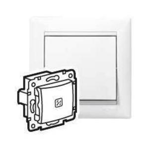 Фото Legrand Valena 694271 Переключатель одноклавишный (10 А, IP31, подсветка, под рамку, белый