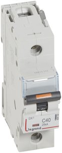 Фото Legrand DX3 409759 Автоматический выключатель однополюсный 40А (25 кА, C)