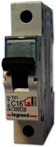 Фото Legrand TX3 404033 Автоматический выключатель однополюсный 50А (6 кА, C)