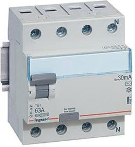 Фото Legrand TX3 403009 Выключатель дифференциального тока четырехполюсный 40А 30мА (тип AC)