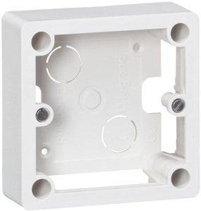 Фото Legrand 055849 Коробка монтажная 1-постовая (универсальная, IP20, бежевый)