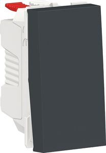 Фото Schneider Electric Unica New NU310354 Переключатель одноклавишный (10 А, 1 модуль, под рамку, скрытая установка, антрацит)