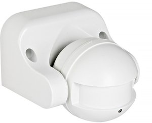 Фото EKF PROxima dd-mw-702 Датчик движения микроволновый MW-702 (1200 Вт, 180 °, дальность 15 м, в сборе, настенный, белый)
