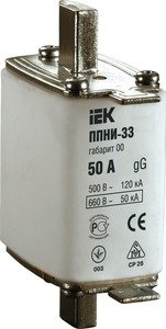 Фото IEK DPP11-020 Предохранитель ППНИ-33 габ 00C 20А (шт)