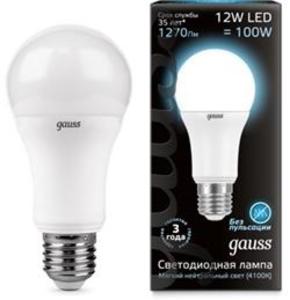 Фото Gauss 102502212 Лампа LED A60 E27 12W 4100K