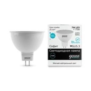 Фото Gauss 13527 Лампа LED Elementary MR16 GU5.3 7W 4100K 1/10/100