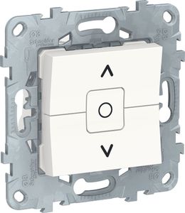 Фото Schneider Electric Unica New NU520818 Выключатель трехклавишный для жалюзи (10 А, под рамку, скрытая установка, белый)