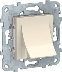 Фото Schneider Electric Unica New NU586244 Вывод кабеля (под рамку, скрытая установка, бежевый)