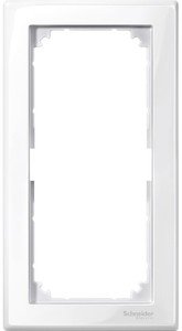 Фото Schneider Electric Merten M-Smart MTN478819 Рамка 2-постовая (универсальная, полярно-белый)