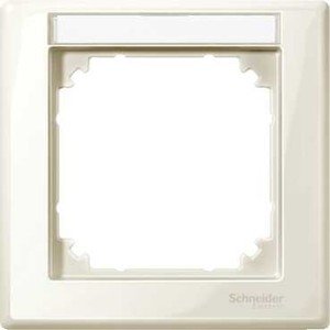 Фото Schneider Electric Merten M-Smart MTN470144 Рамка 1-постовая (универсальная, поле для надписи, бежевый)