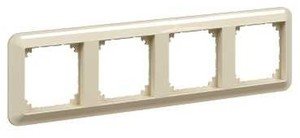 Фото Schneider Electric Merten M-Trend MTN4040-1244 Рамка 4-постовая (универсальная, бежевая)
