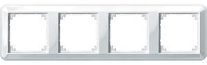 Фото Schneider Electric Merten M-Trend MTN4040-1219 Рамка 4-постовая (универсальная, белая)